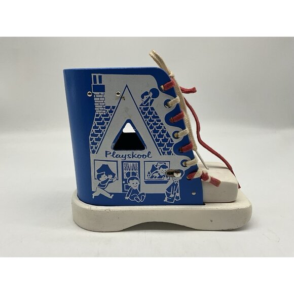 PLAYSKOOL Vintage Red Box Lacing Boot Learning While Playing in Original Box - Picture 4 of 15